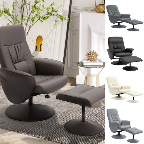 Swivel recliner with ottoman - recliner,