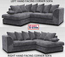 Jumbo Cord Corner Sofa Suite